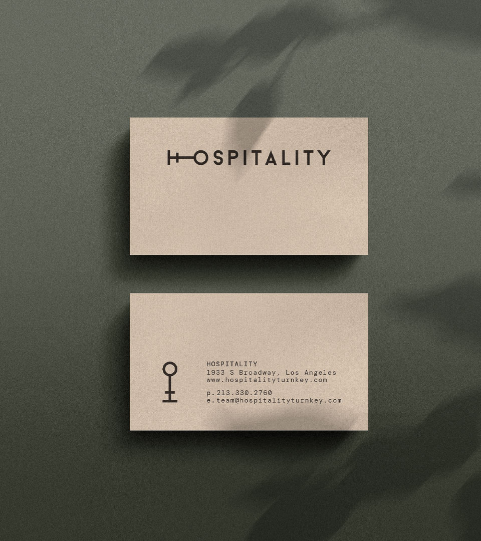 Carte de visite - Hospitality