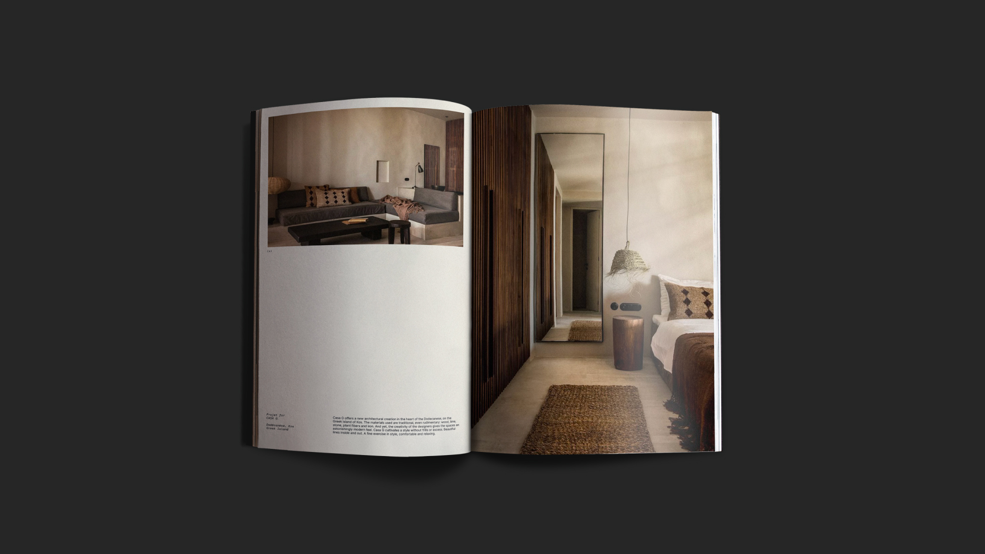Catalogue du projet Hospitality, une agence de design d'intérieur et d'architecture.