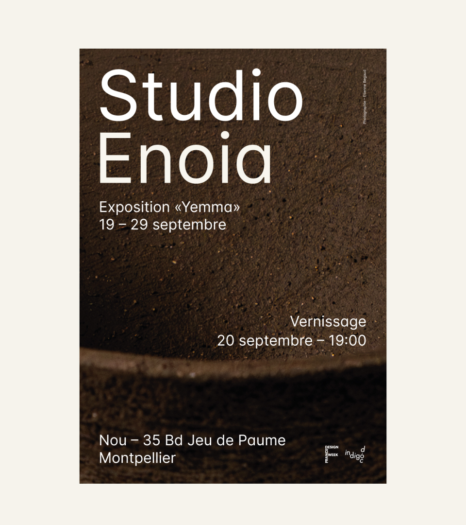 Création graphique et support print - Cartes de remerciements pour l'exposition Yemma.